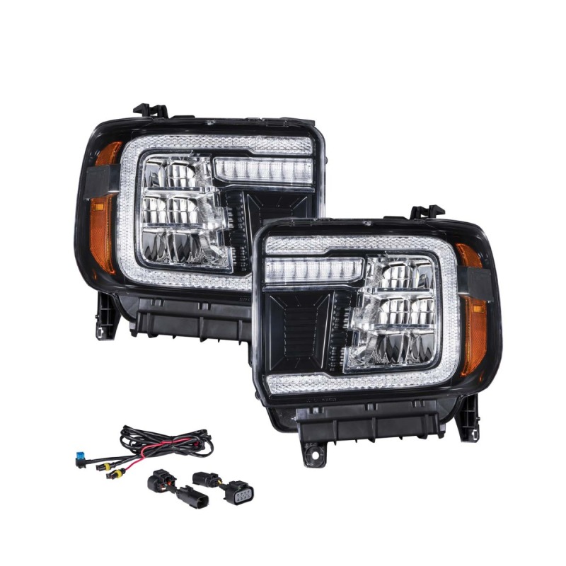 GMC Sierra Headlights - FORM Lighting - LED Reflector - `14-`19